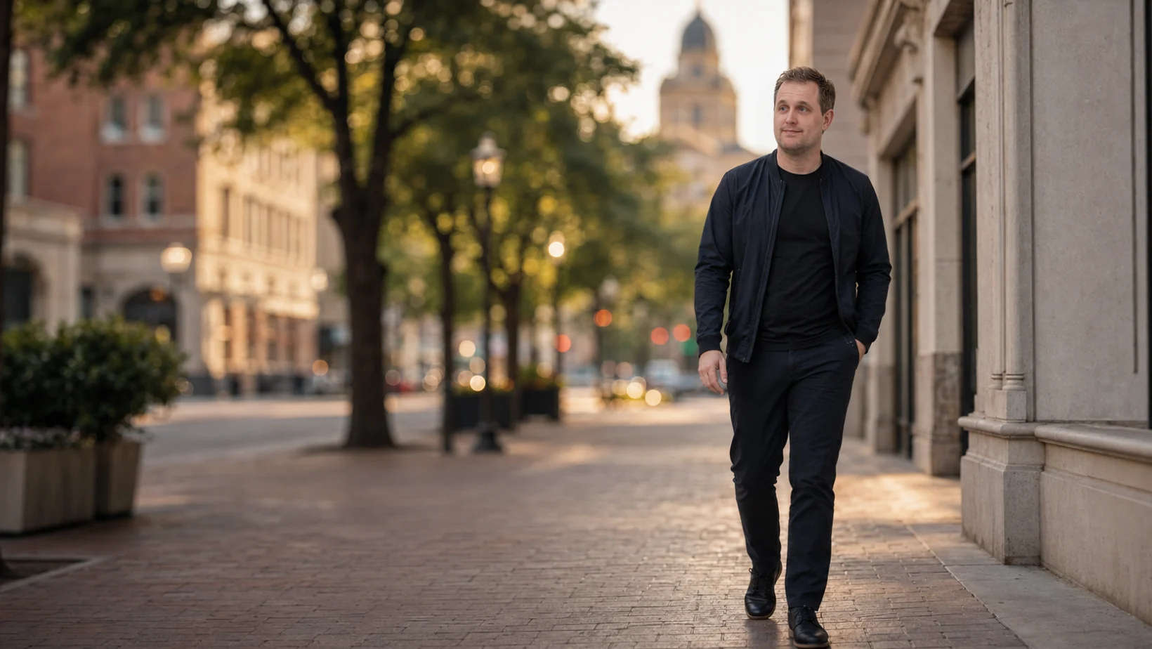 Dr. Morton Baker in downtown Fort Worth