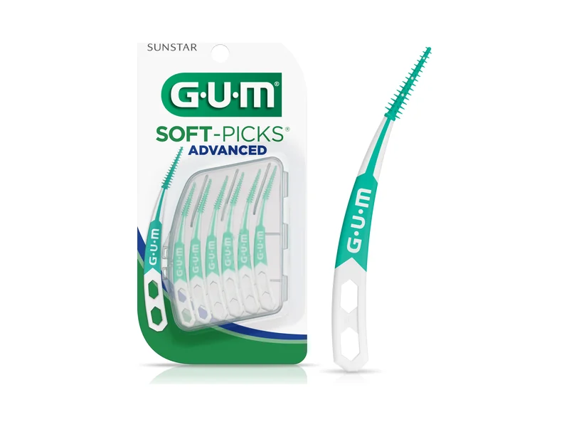 GUM Soft-Picks Advanced pack with a single pick